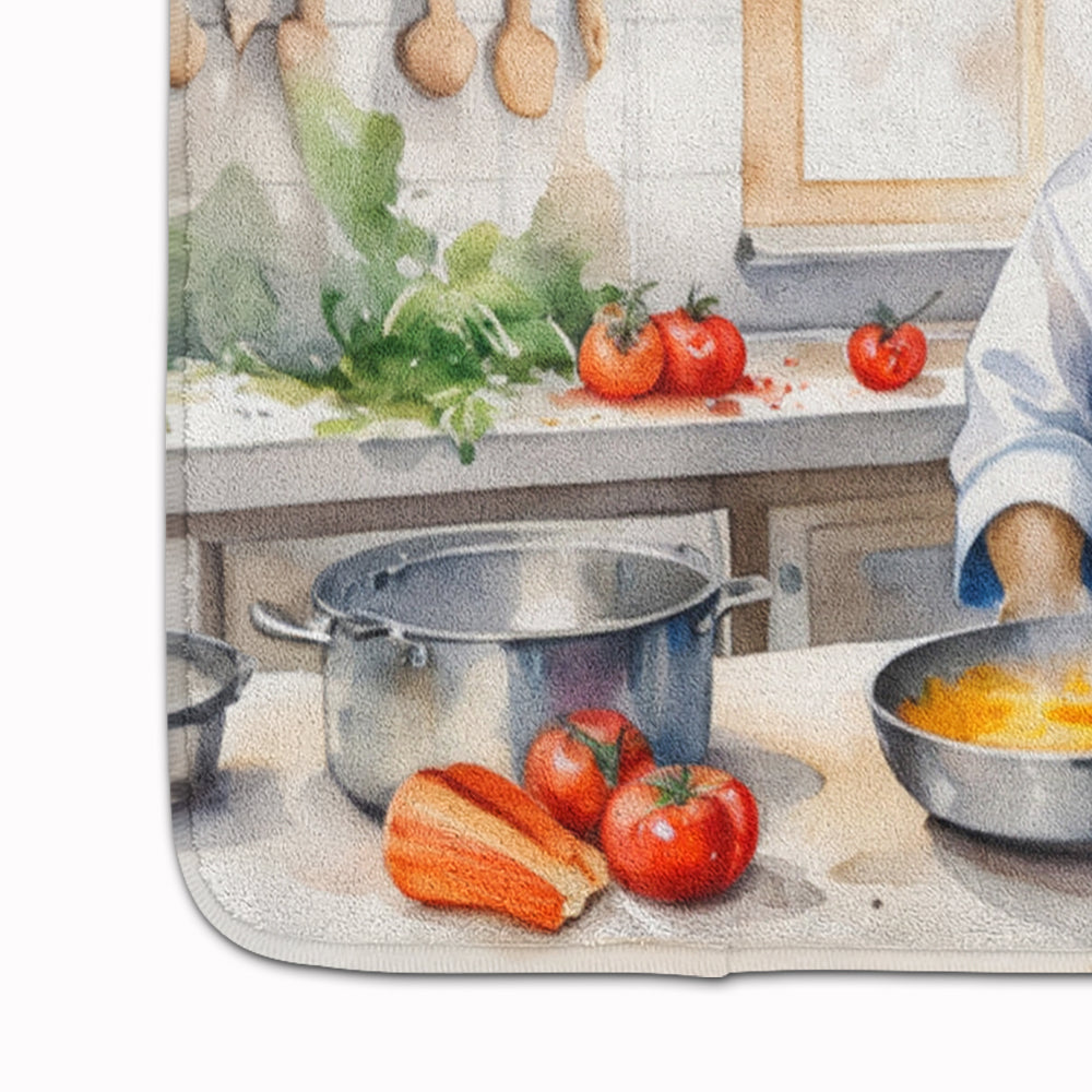 Norwegian Elkhound The Chef Memory Foam Kitchen Mat