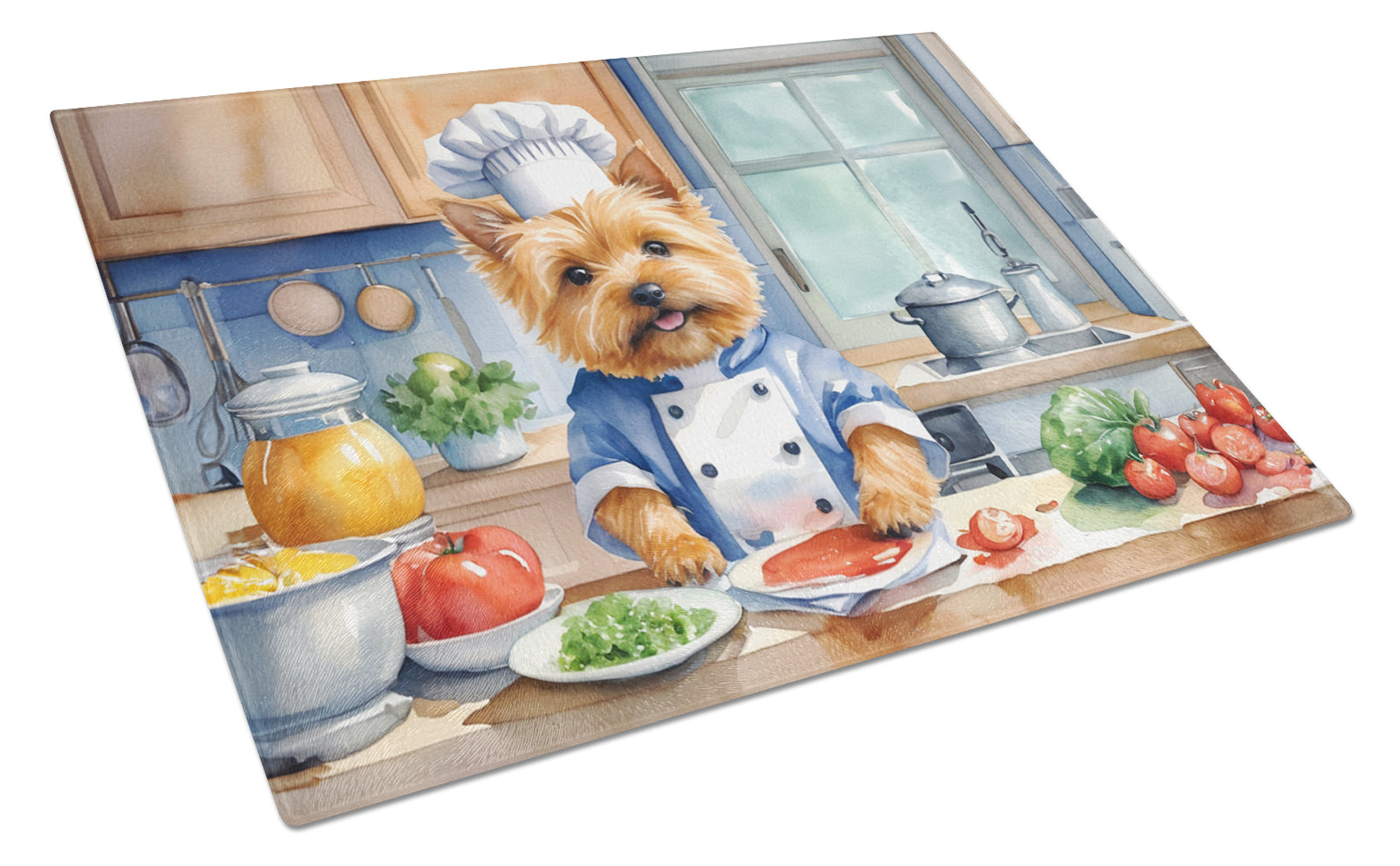 Buy this Norwich Terrier The Chef Glass Cutting Board