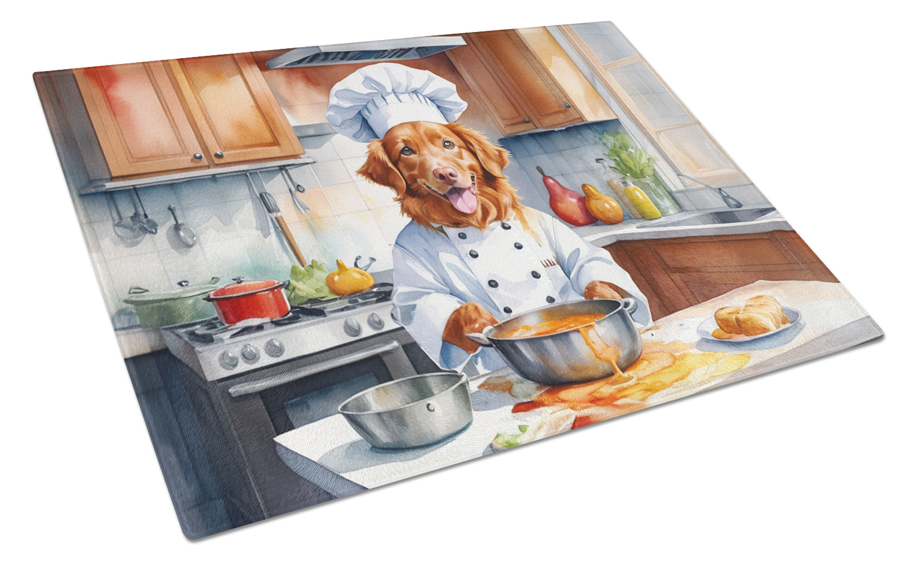 Buy this Nova Scotia Duck Tolling Retriever The Chef Glass Cutting Board