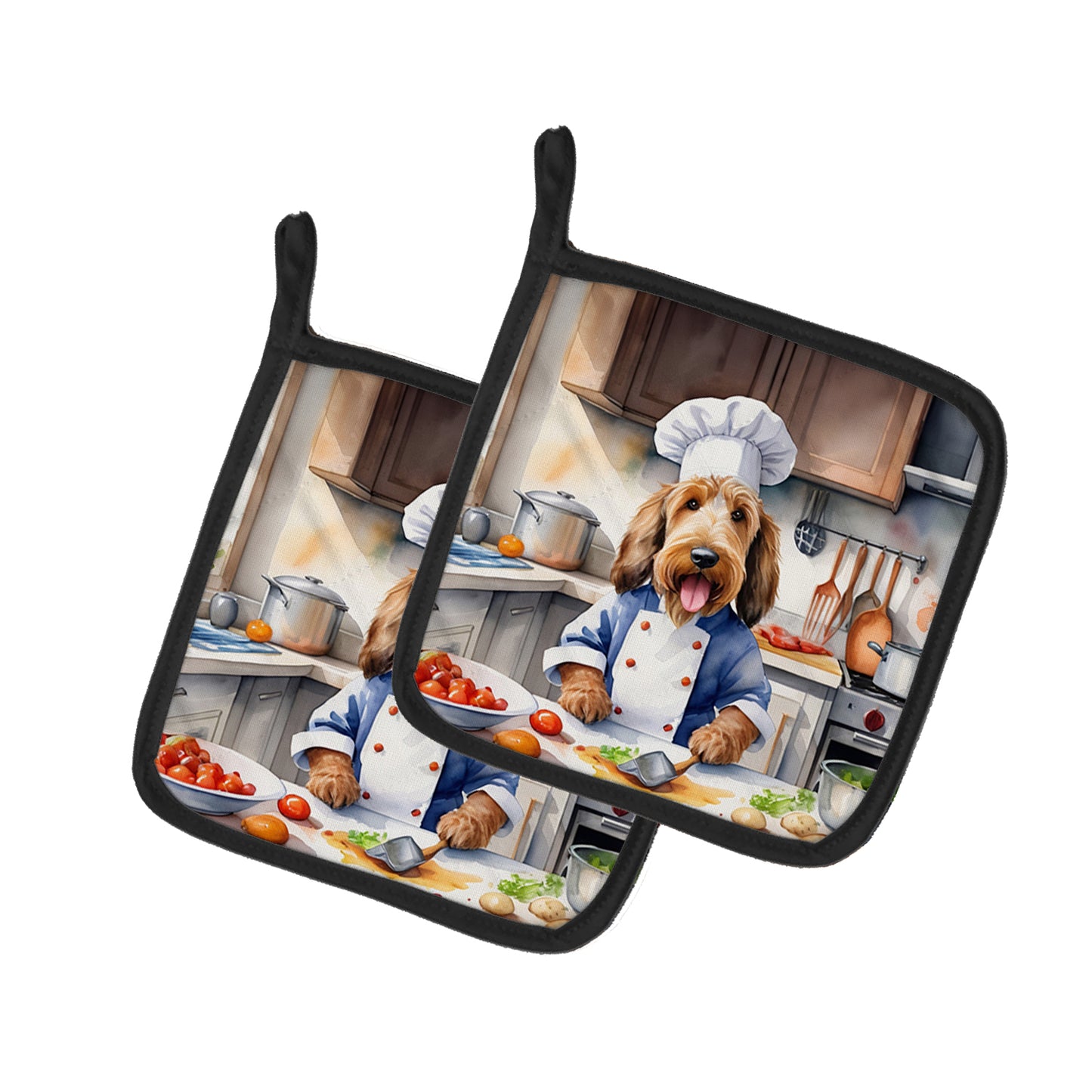 Buy this Otterhound The Chef Pair of Pot Holders