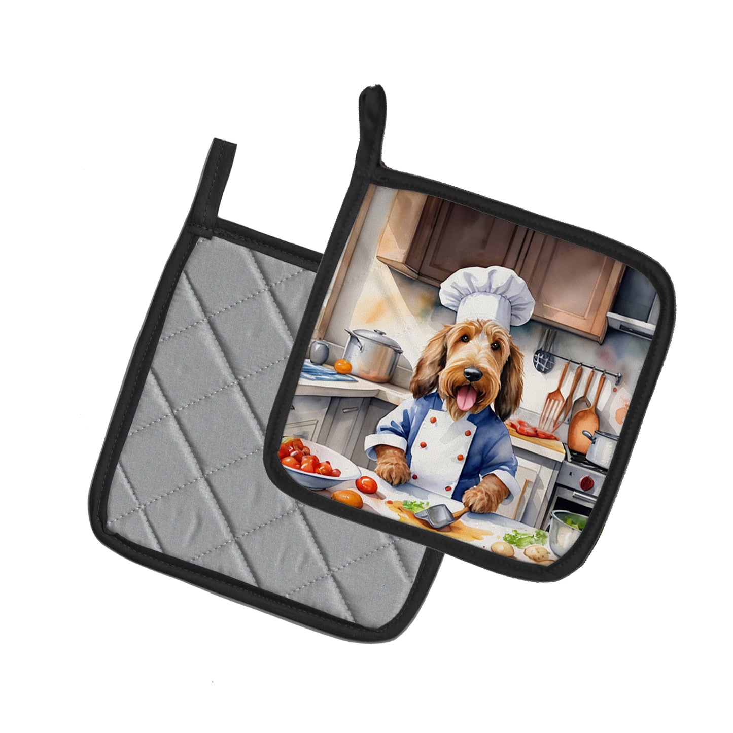 Otterhound The Chef Pair of Pot Holders