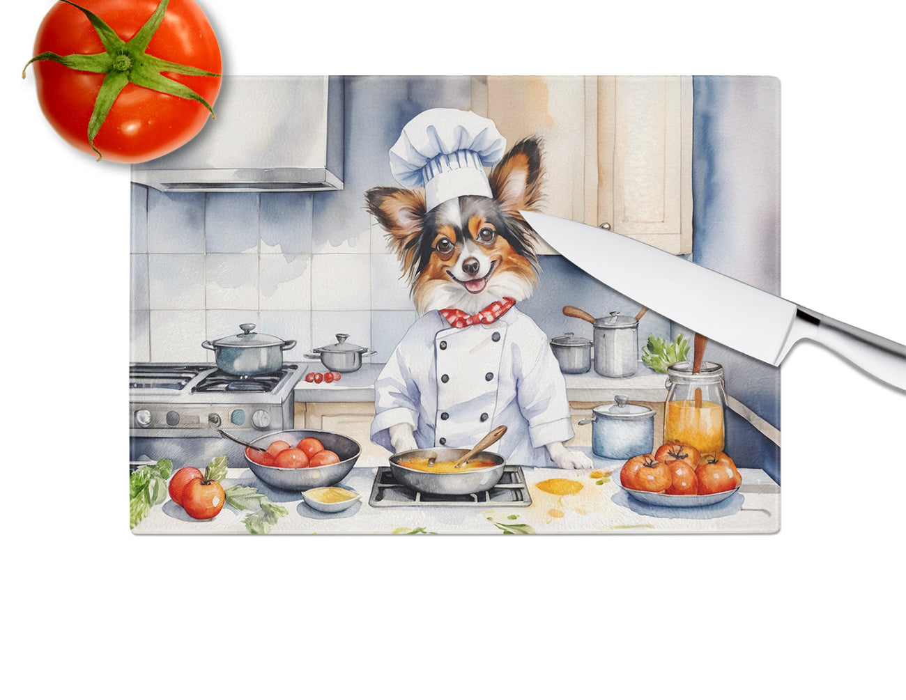 Papillon The Chef Glass Cutting Board