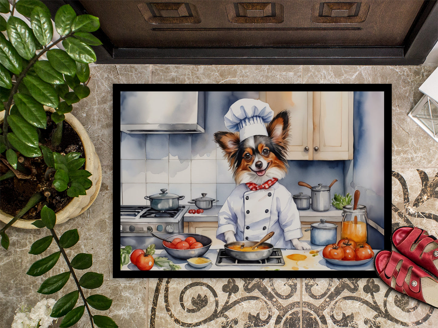 Papillon The Chef Doormat