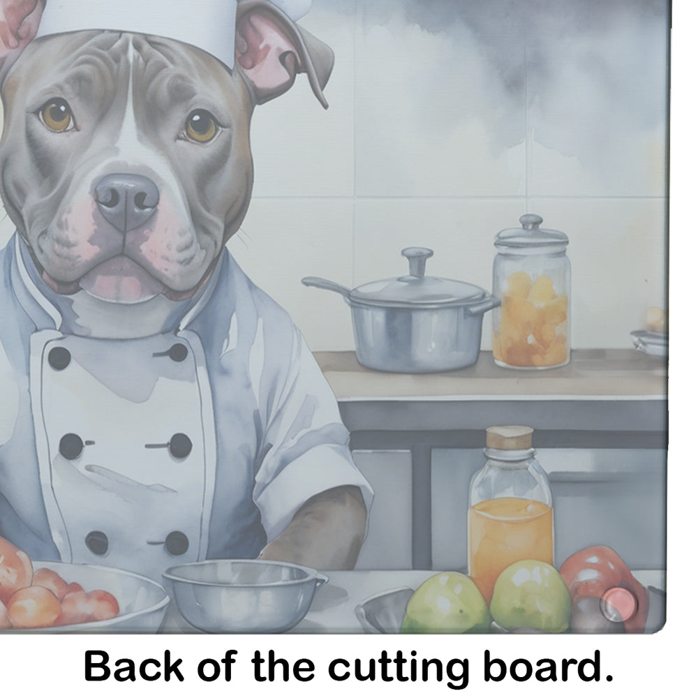 Pit Bull Terrier The Chef Glass Cutting Board