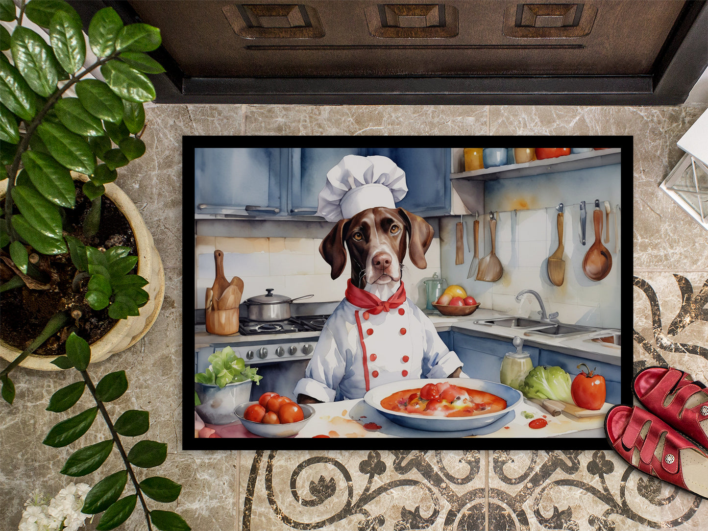 Pointer The Chef Doormat