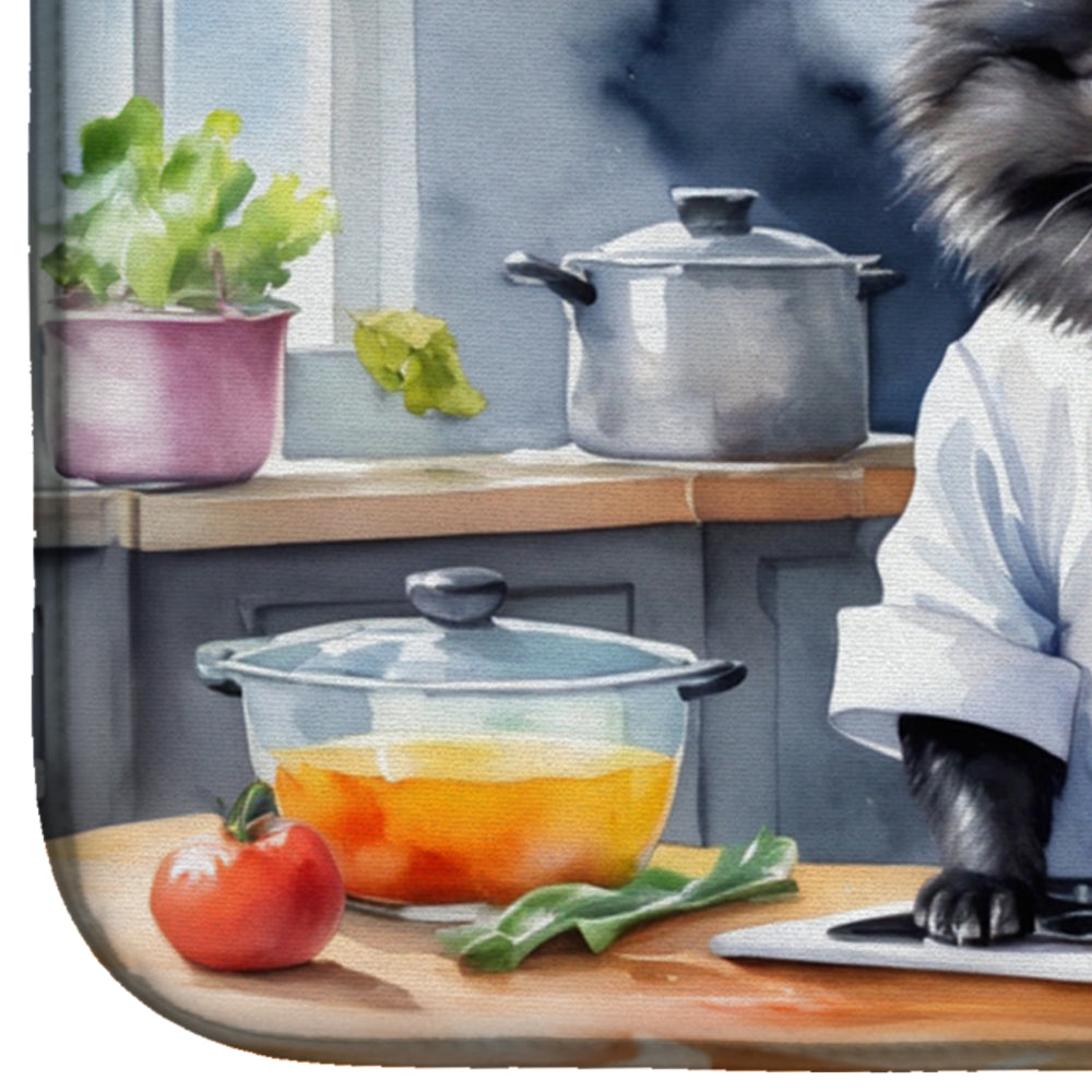 Pomeranian The Chef Dish Drying Mat