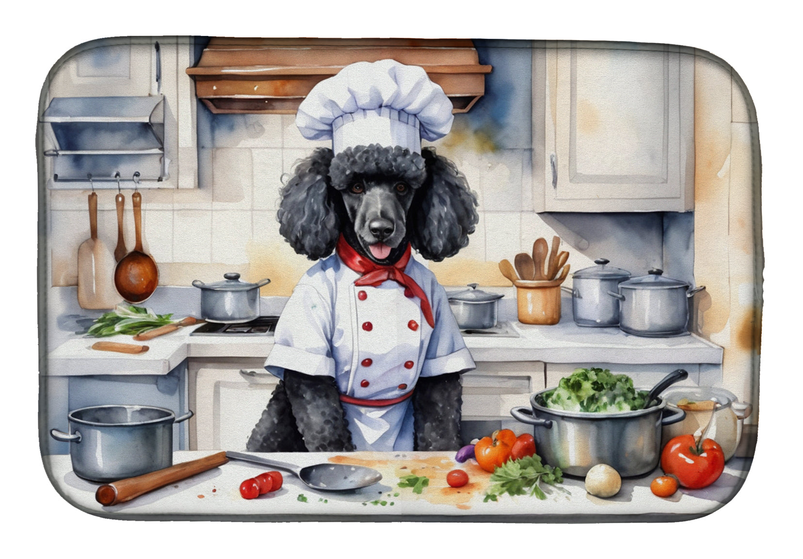 Buy this Black Poodle The Chef Dish Drying Mat