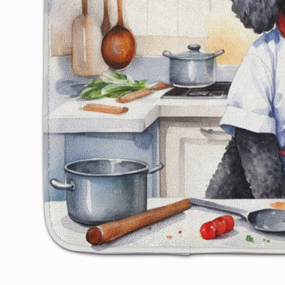 Black Poodle The Chef Memory Foam Kitchen Mat