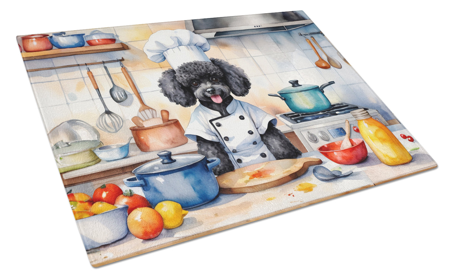 Buy this Black Poodle The Chef Glass Cutting Board