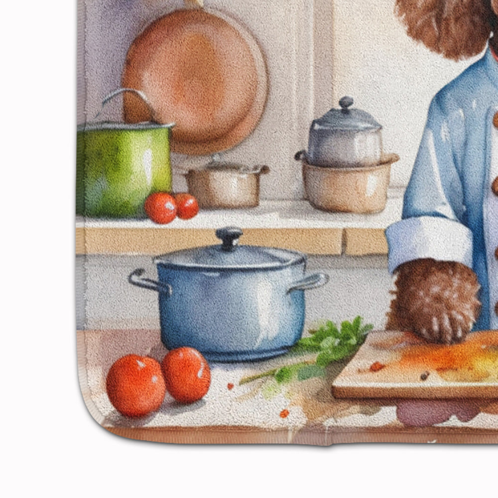 Chocolate Poodle The Chef Memory Foam Kitchen Mat