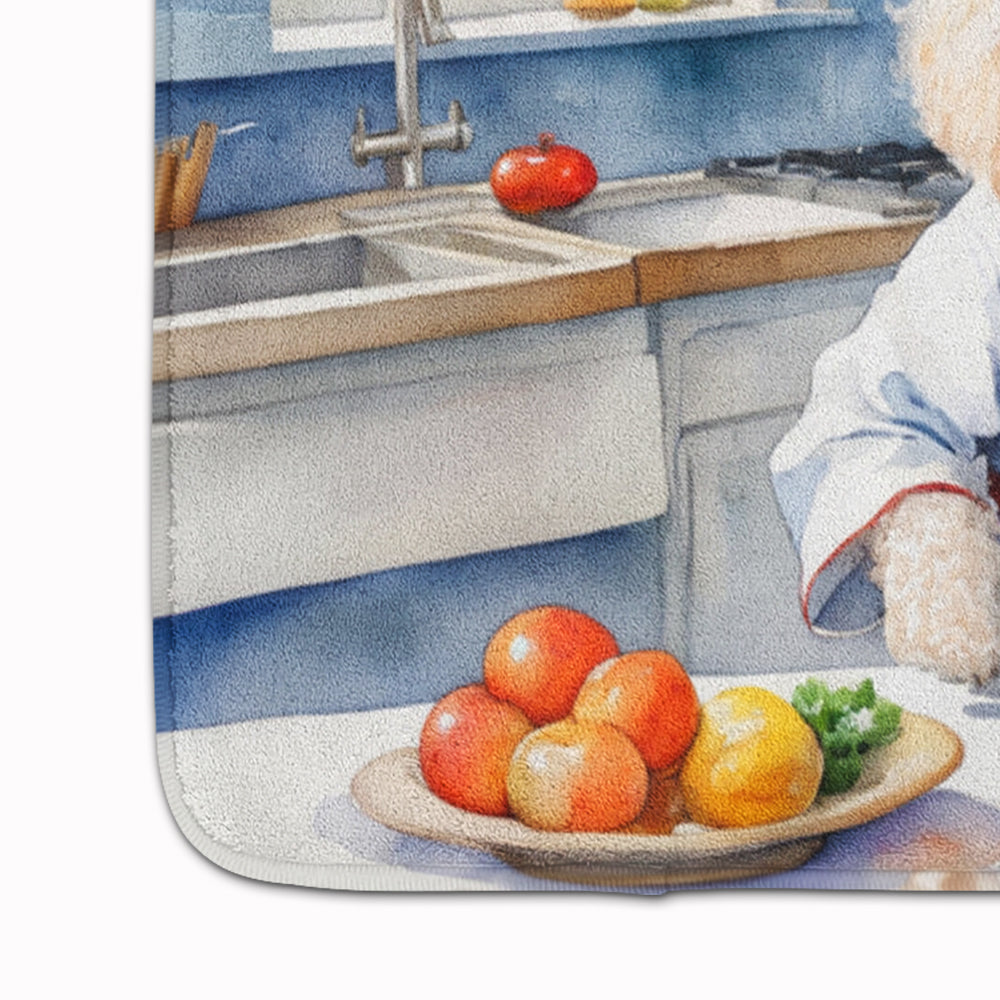 White Poodle The Chef Memory Foam Kitchen Mat