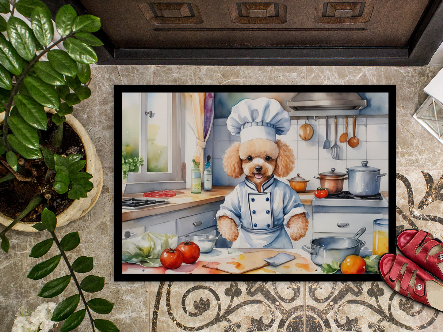 Poodle The Chef Doormat