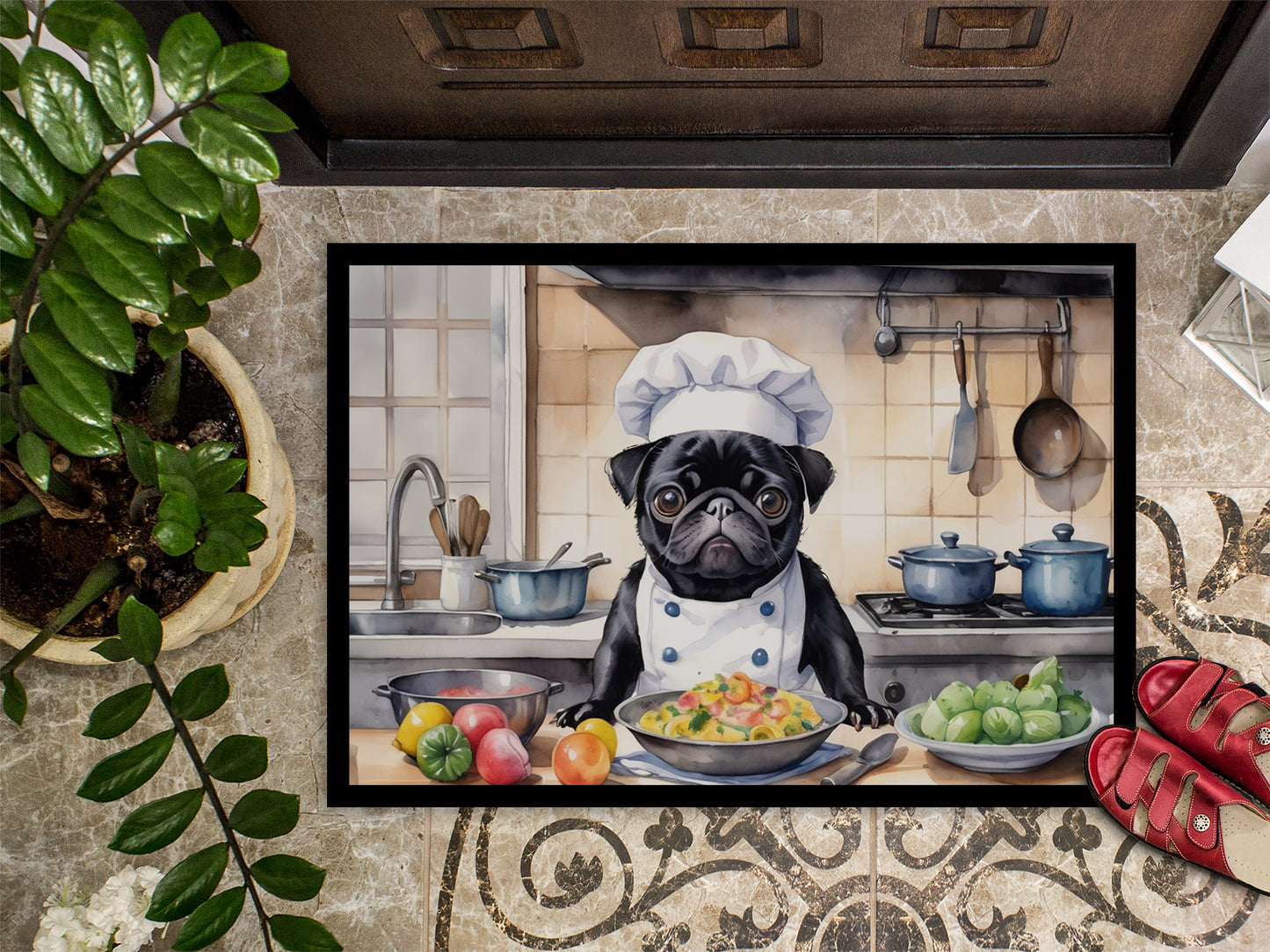 Pug The Chef Doormat