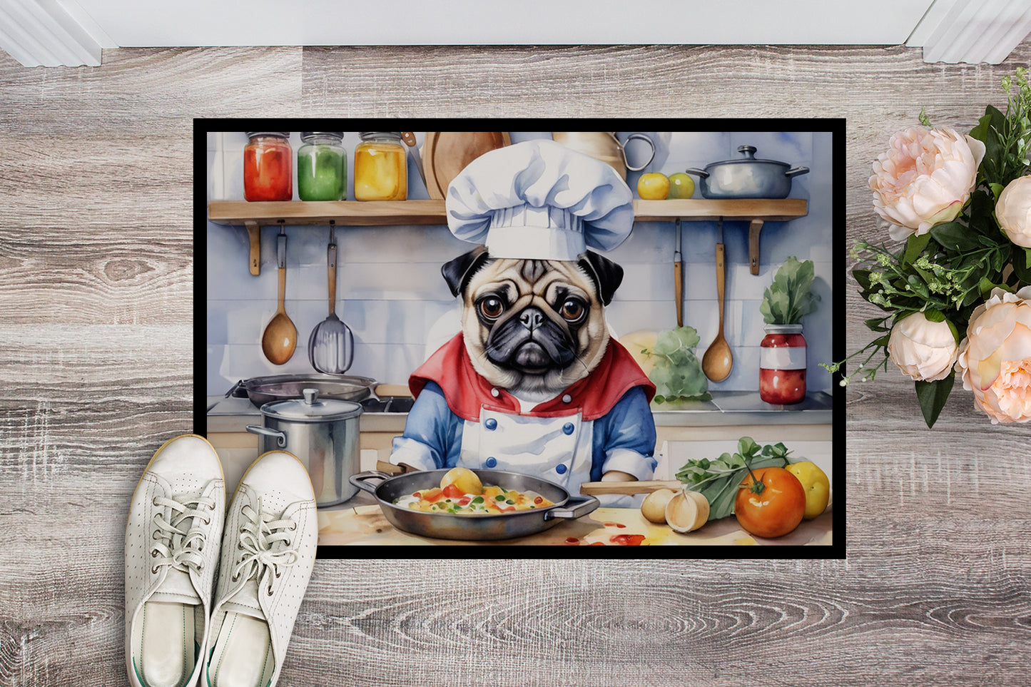 Pug The Chef Doormat