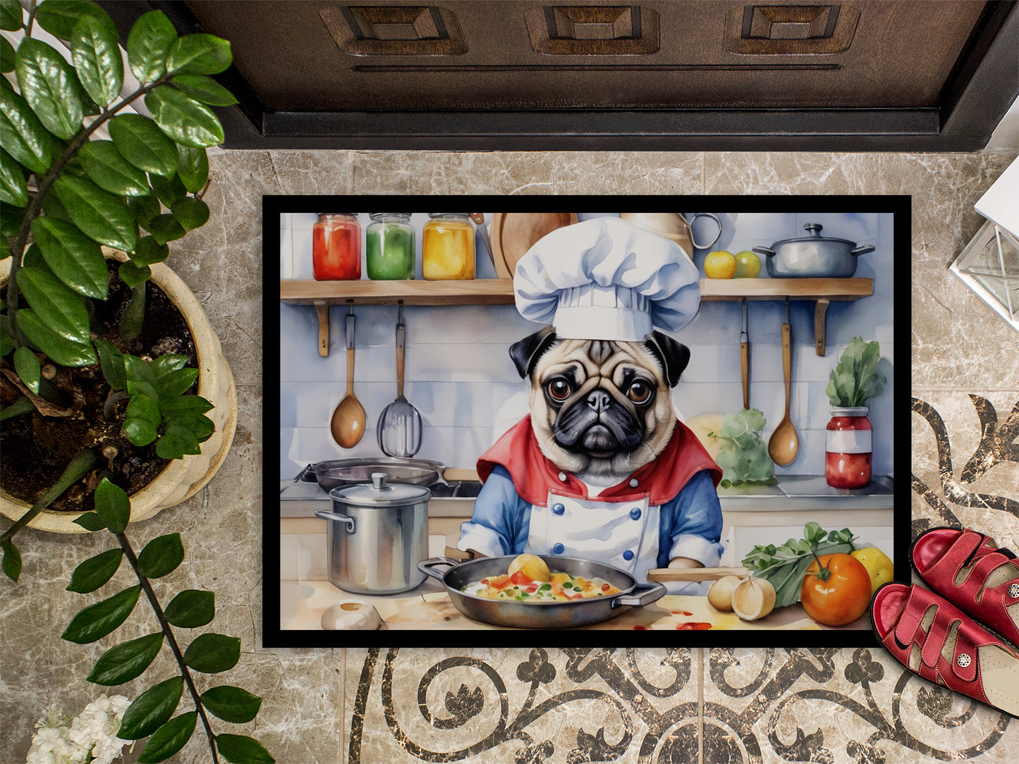 Pug The Chef Doormat