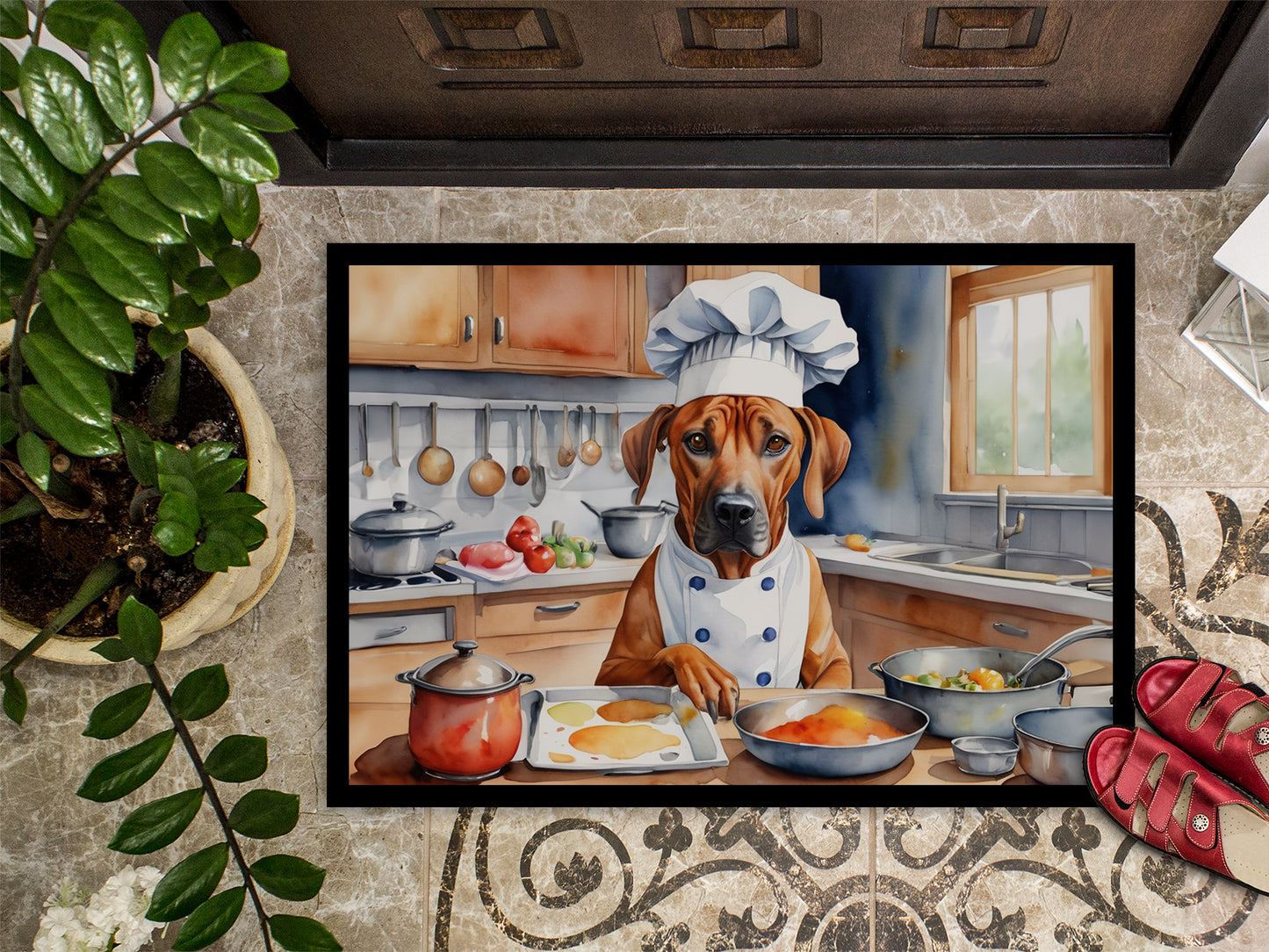 Rhodesian Ridgeback The Chef Doormat