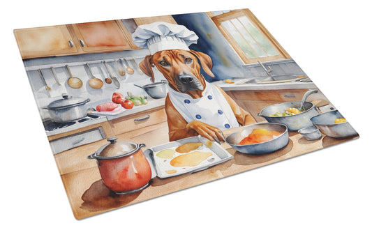 Buy this Rhodesian Ridgeback The Chef Glass Cutting Board