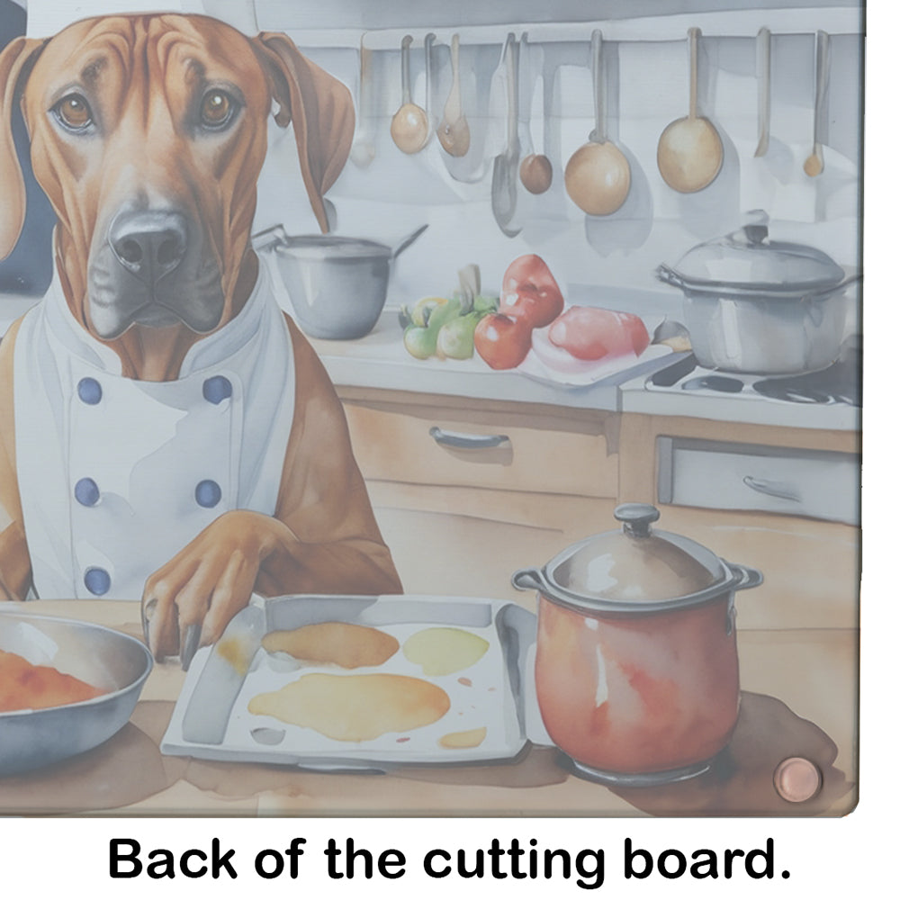 Rhodesian Ridgeback The Chef Glass Cutting Board