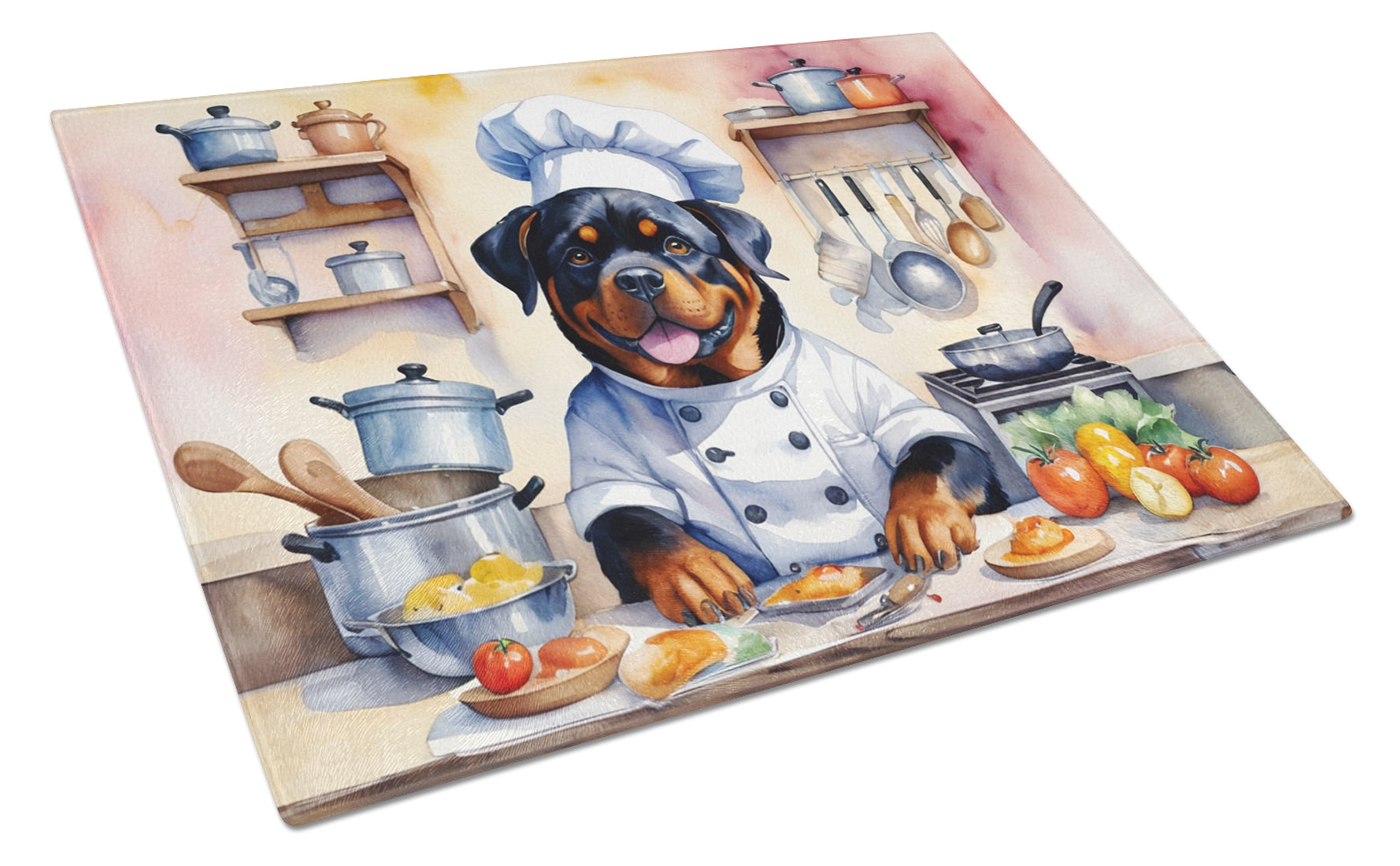 Buy this Rottweiler The Chef Glass Cutting Board