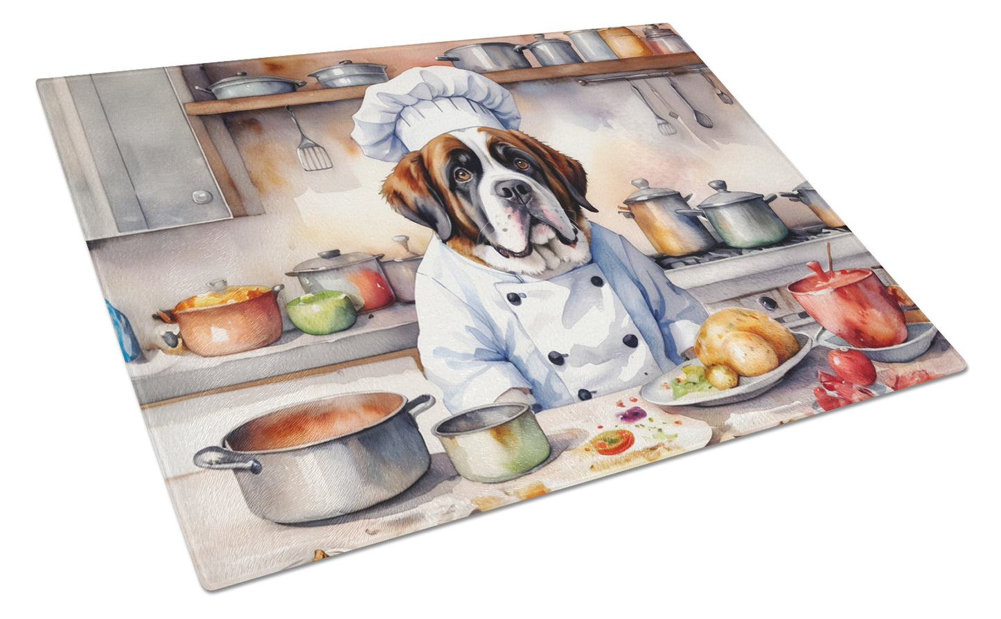 Buy this Saint Bernard The Chef Glass Cutting Board