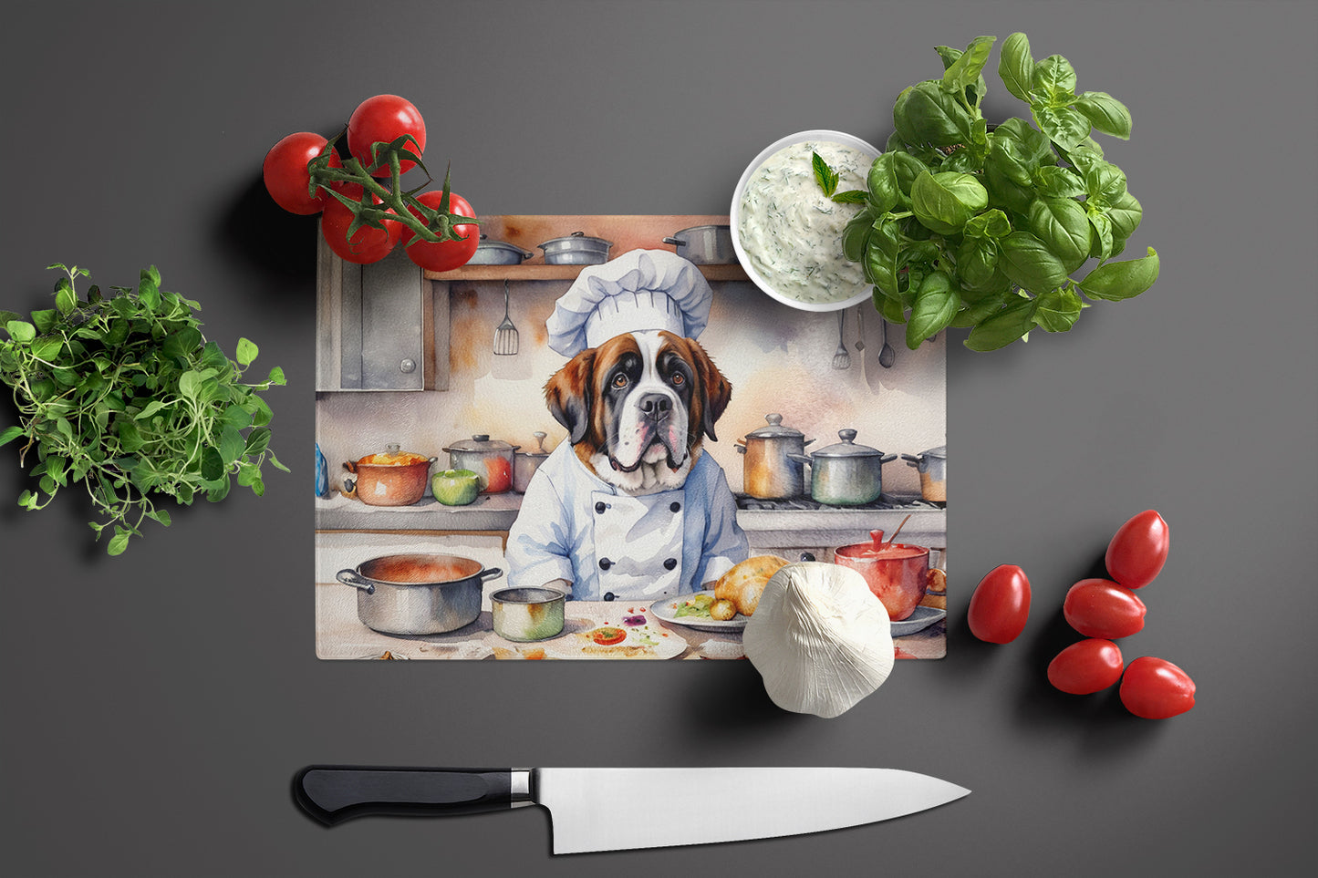 Saint Bernard The Chef Glass Cutting Board