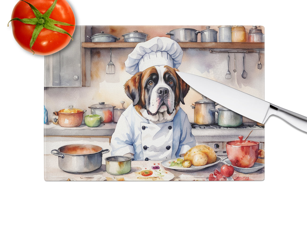 Saint Bernard The Chef Glass Cutting Board