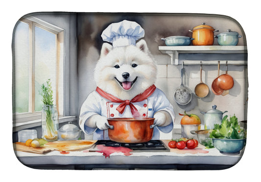 Buy this Samoyed The Chef Dish Drying Mat