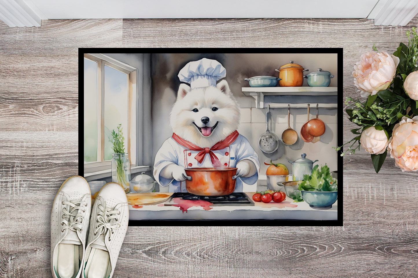 Samoyed The Chef Doormat