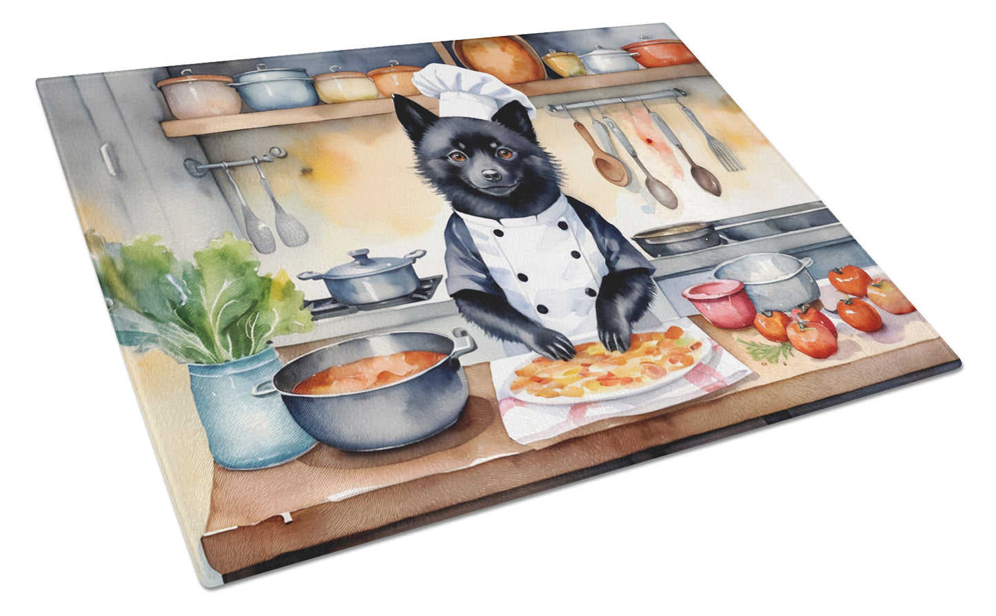 Buy this Schipperke The Chef Glass Cutting Board