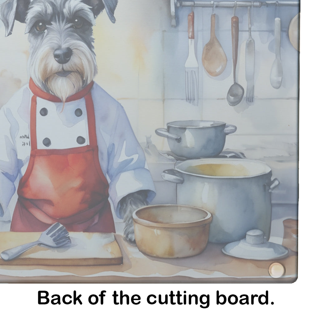 Schnauzer The Chef Glass Cutting Board