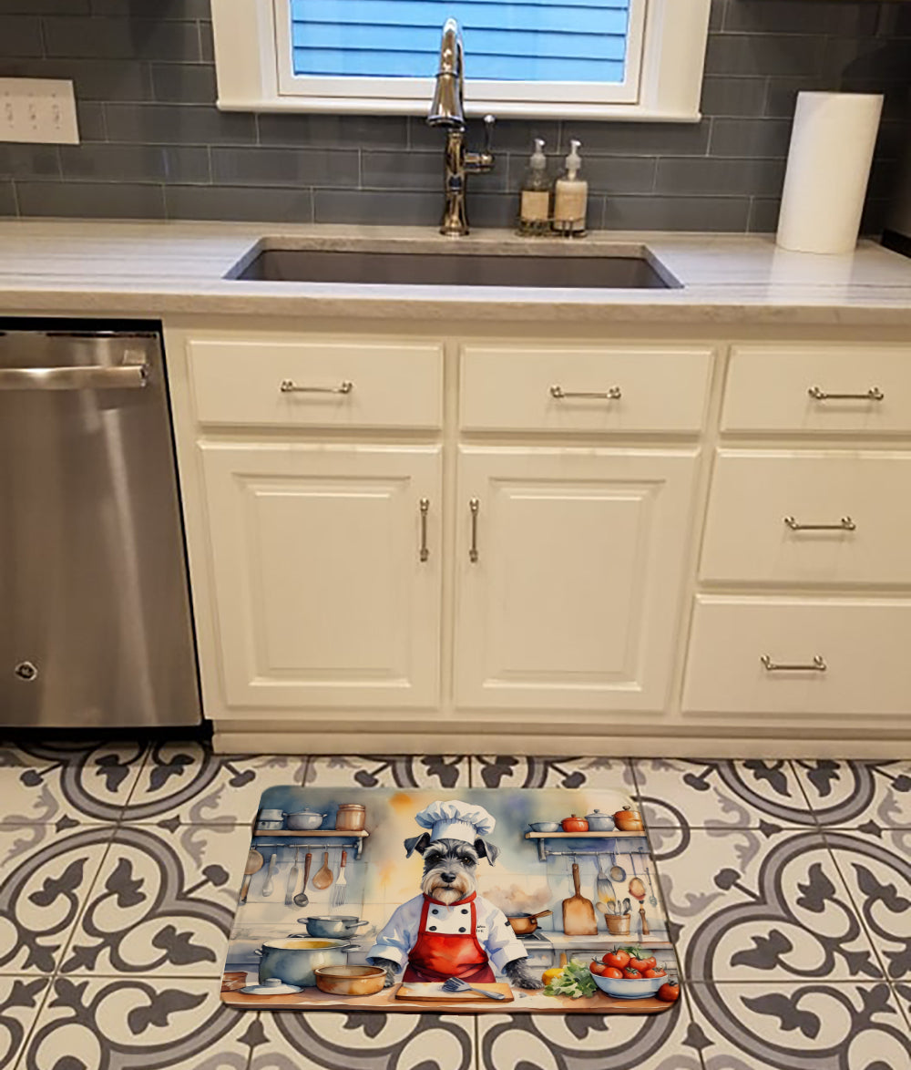 Schnauzer The Chef Memory Foam Kitchen Mat