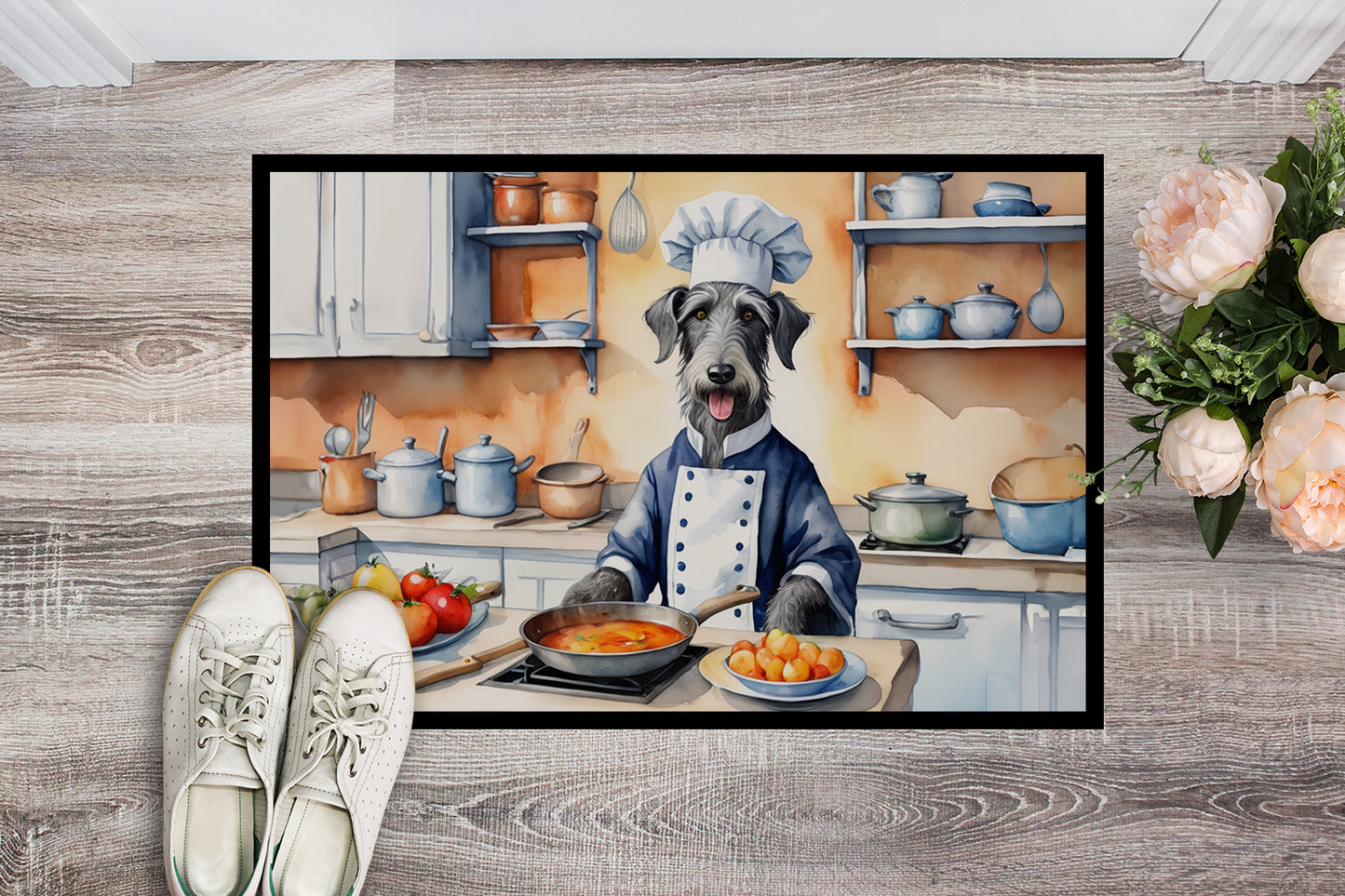 Scottish Deerhound The Chef Doormat