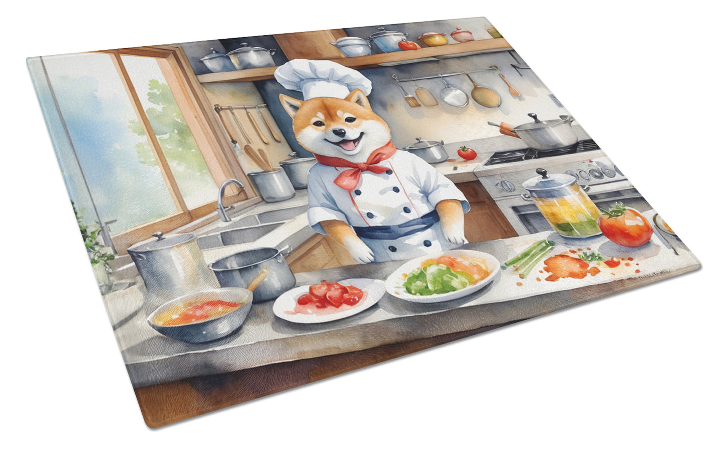 Buy this Shiba Inu The Chef Glass Cutting Board