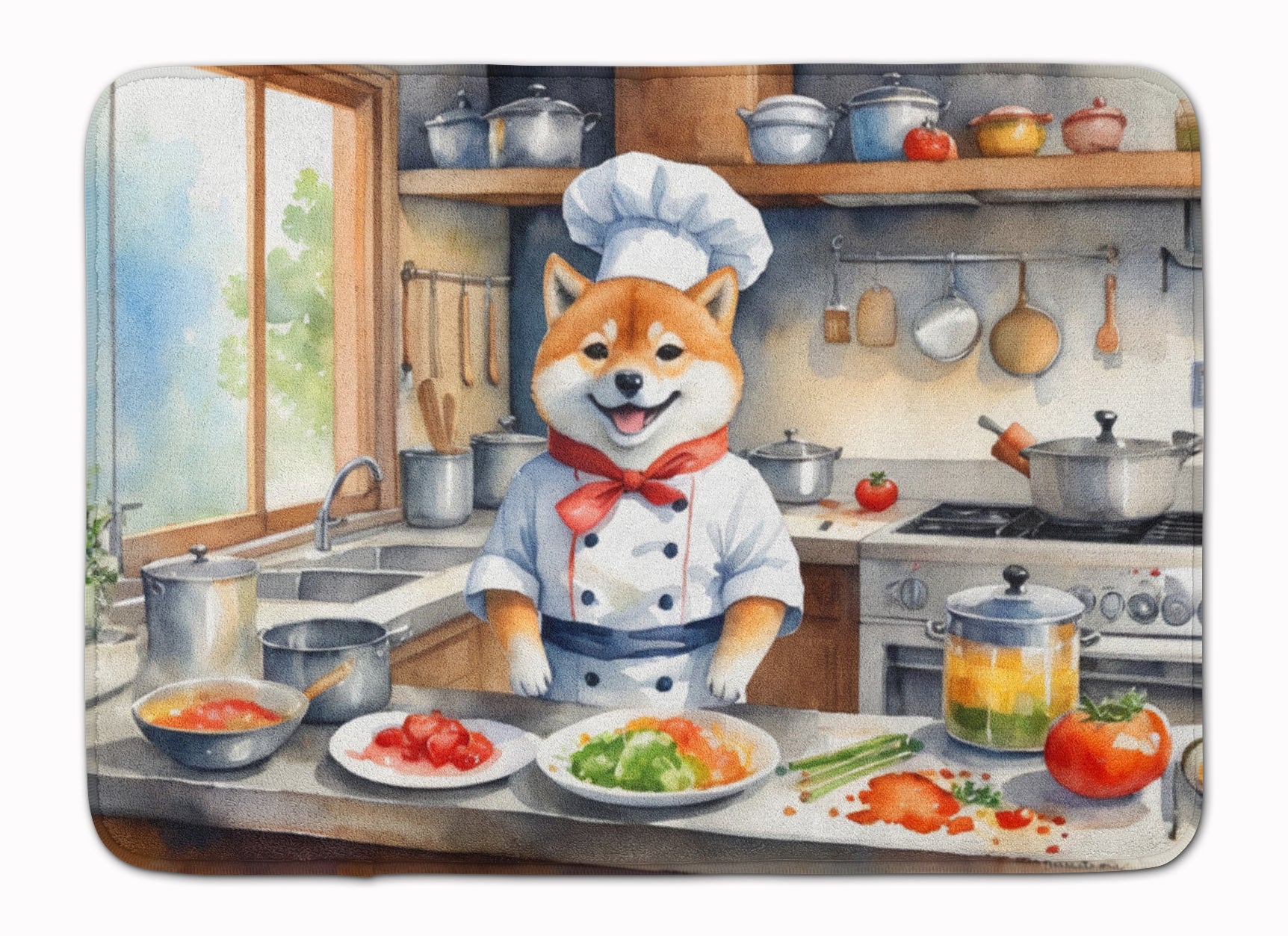 Buy this Shiba Inu The Chef Memory Foam Kitchen Mat