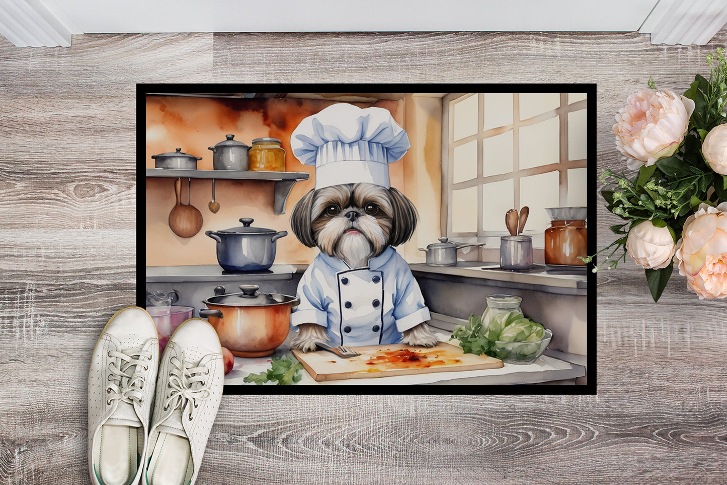 Shih Tzu The Chef Doormat