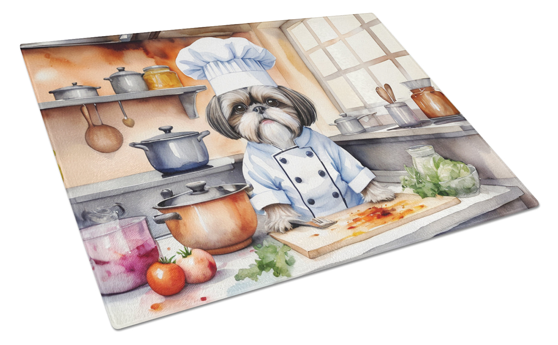 Buy this Shih Tzu The Chef Glass Cutting Board