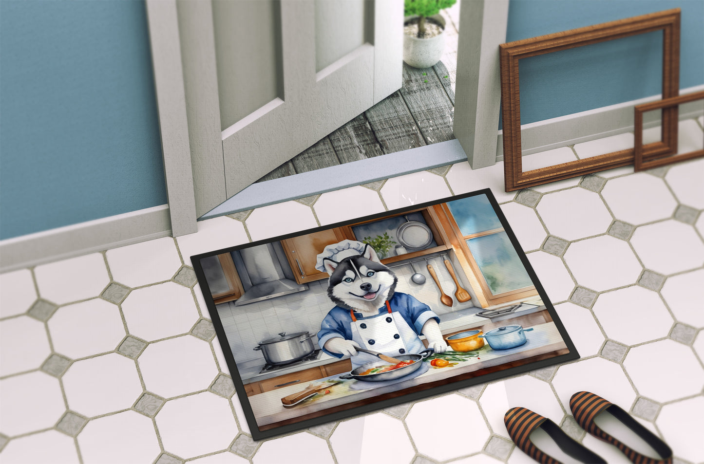 Siberian Husky The Chef Doormat