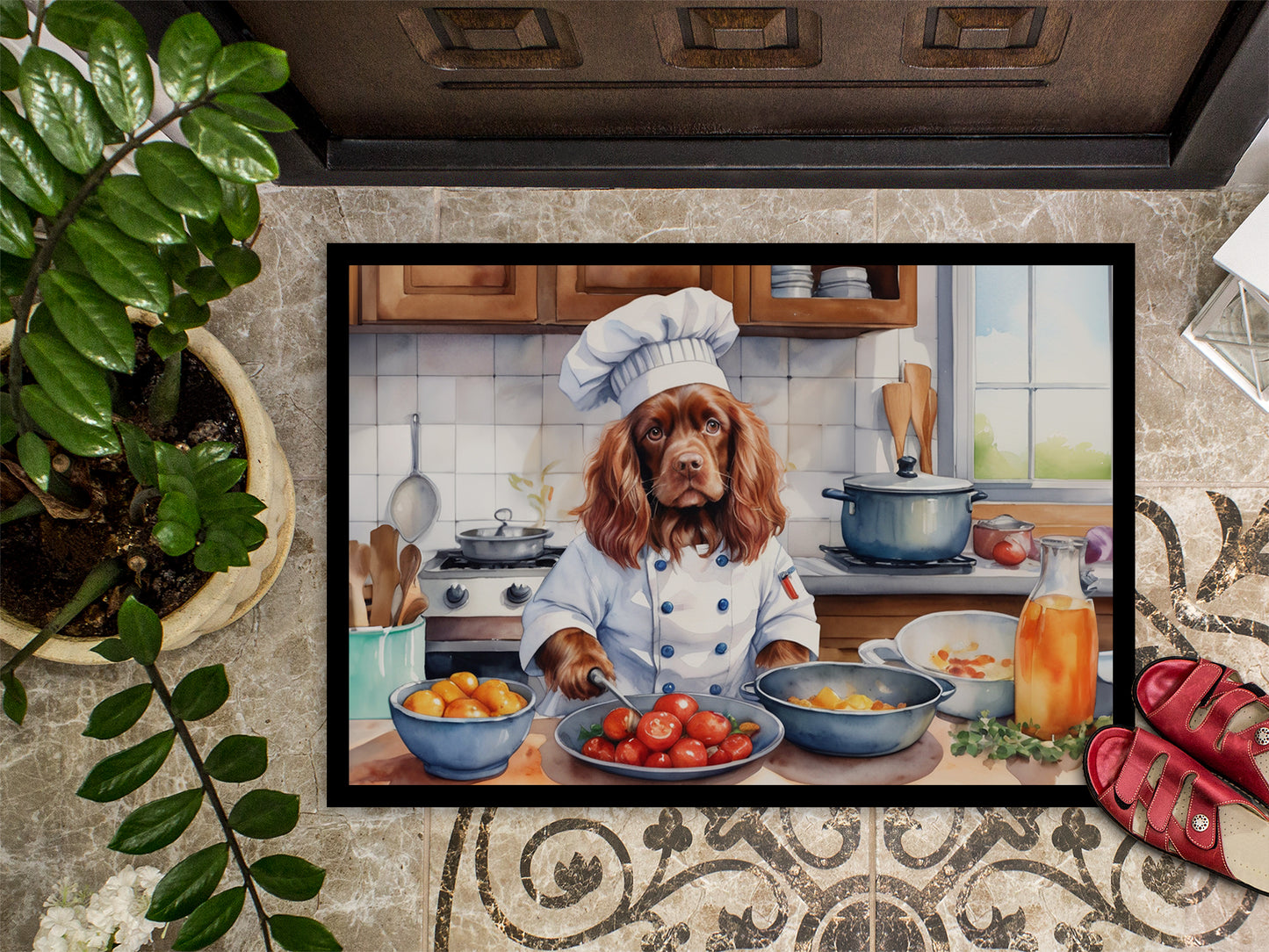 Sussex Spaniel The Chef Doormat