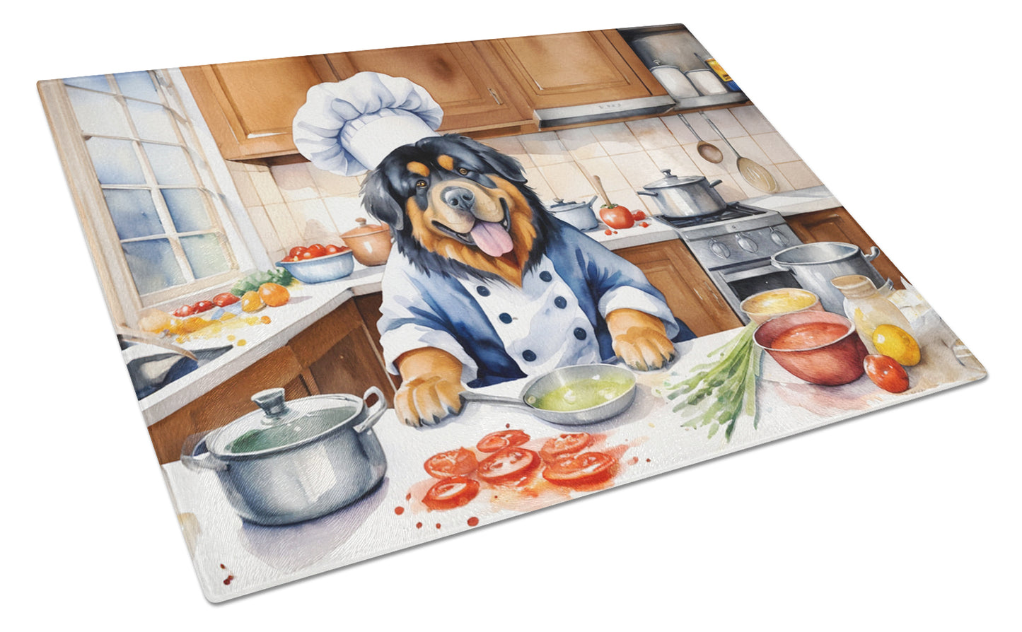 Buy this Tibetan Mastiff The Chef Glass Cutting Board