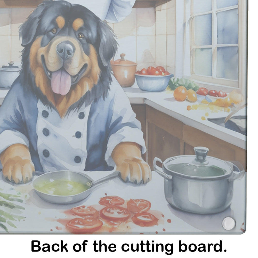 Tibetan Mastiff The Chef Glass Cutting Board