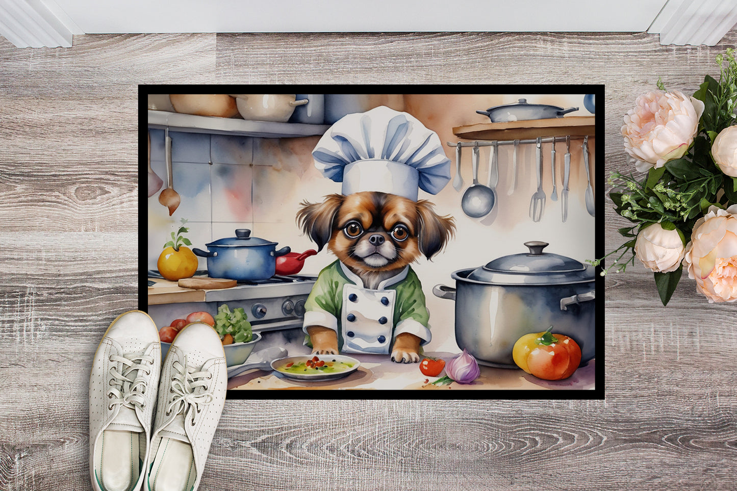 Tibetan Spaniel The Chef Doormat