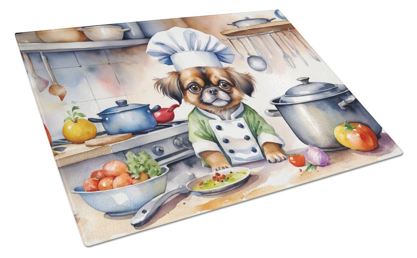 Buy this Tibetan Spaniel The Chef Glass Cutting Board