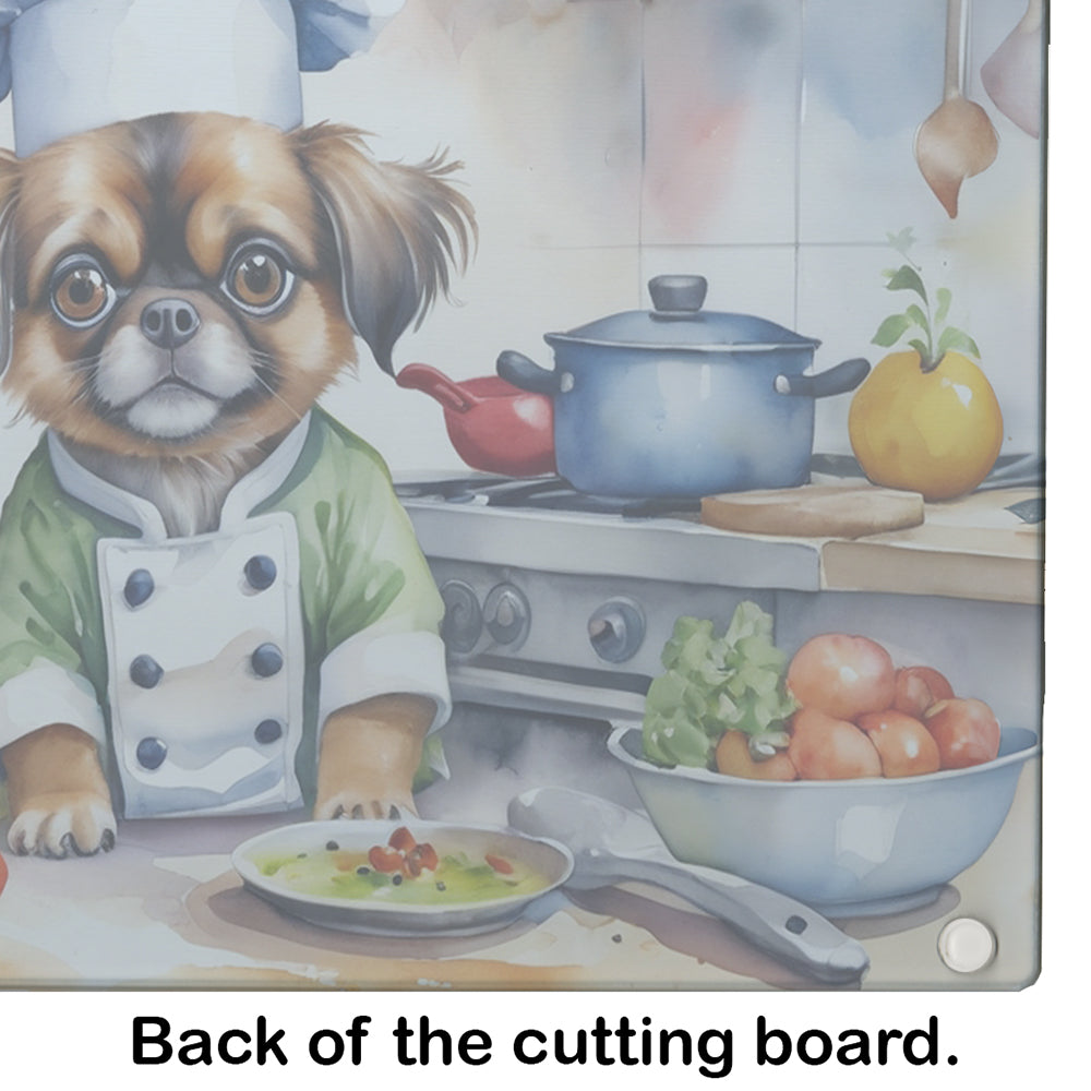 Tibetan Spaniel The Chef Glass Cutting Board