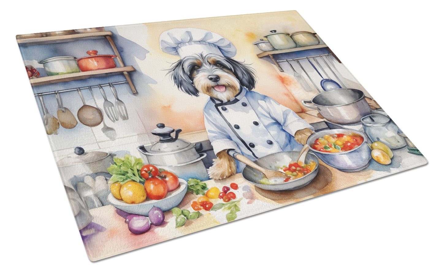 Buy this Tibetan Terrier The Chef Glass Cutting Board