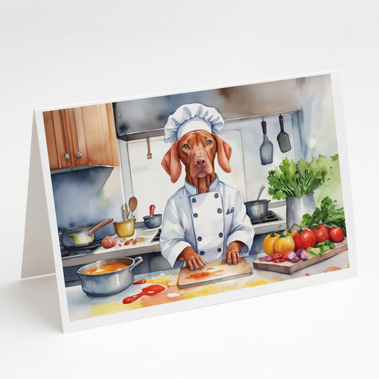 Buy this Vizsla The Chef Greeting Cards Pack of 8