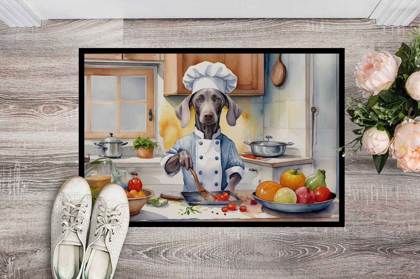 Weimaraner The Chef Doormat