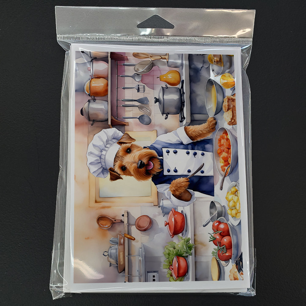 Welsh Terrier The Chef Greeting Cards Pack of 8