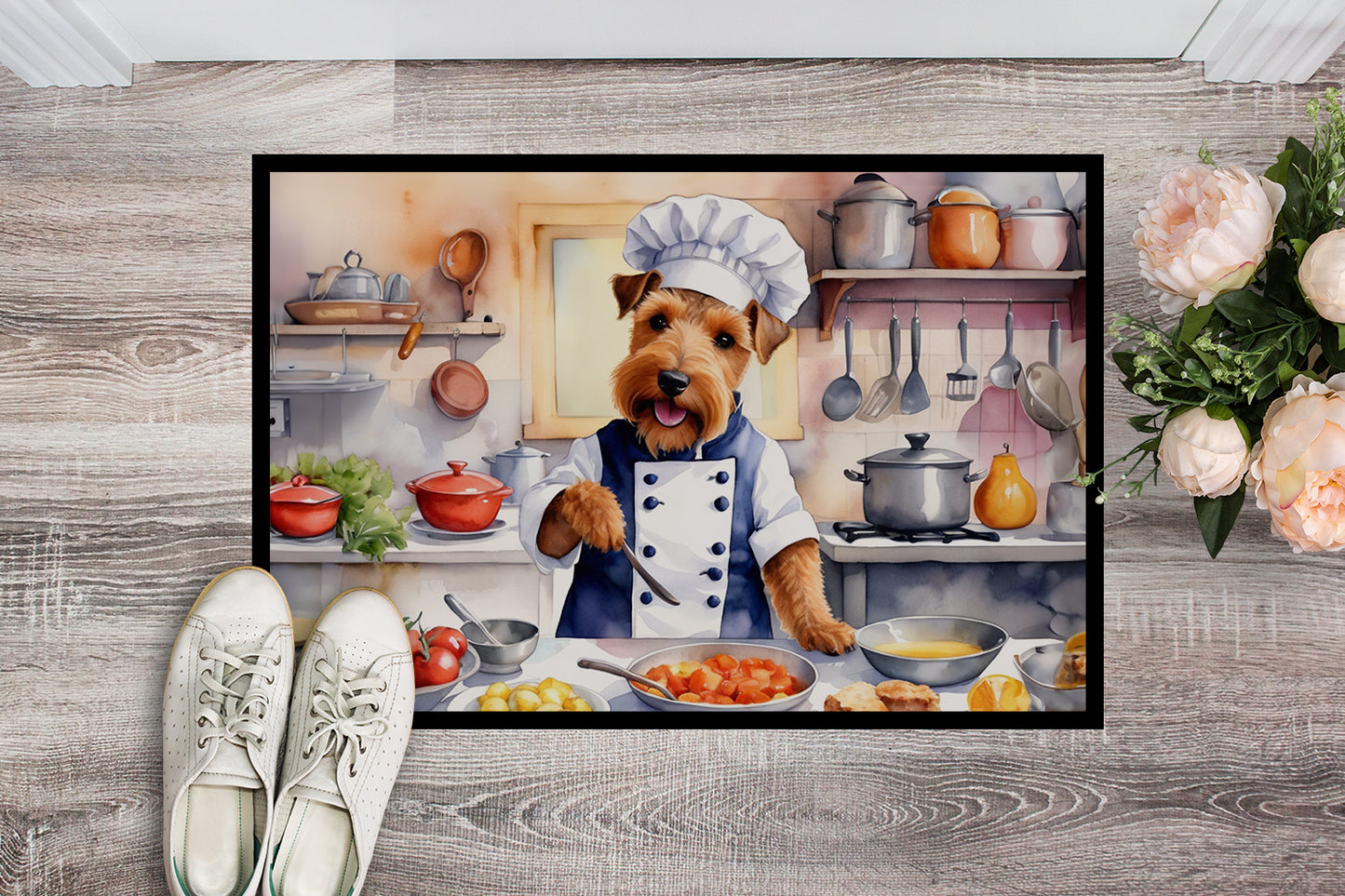 Welsh Terrier The Chef Doormat