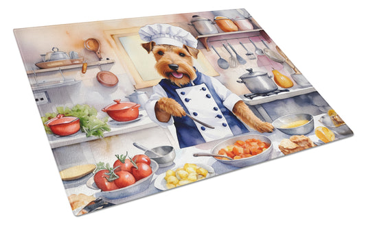 Buy this Welsh Terrier The Chef Glass Cutting Board