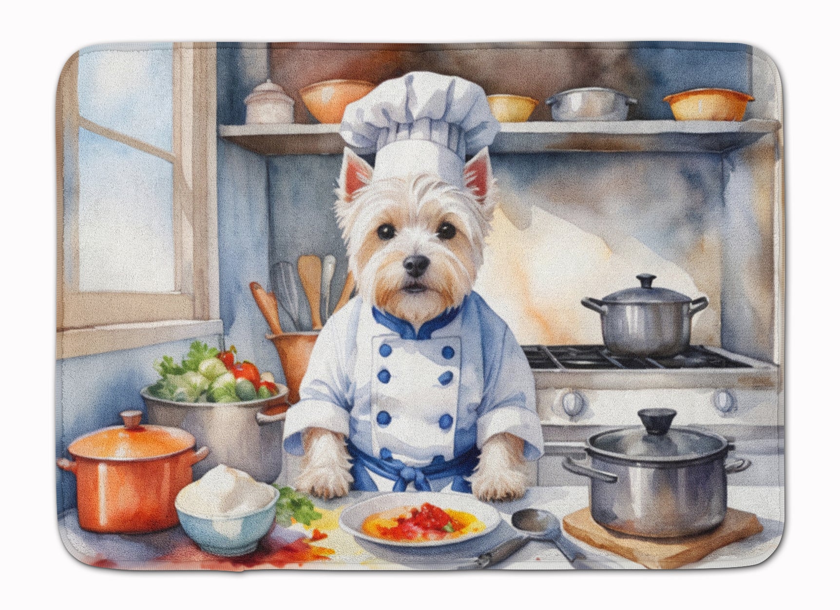 Buy this Westie The Chef Memory Foam Kitchen Mat